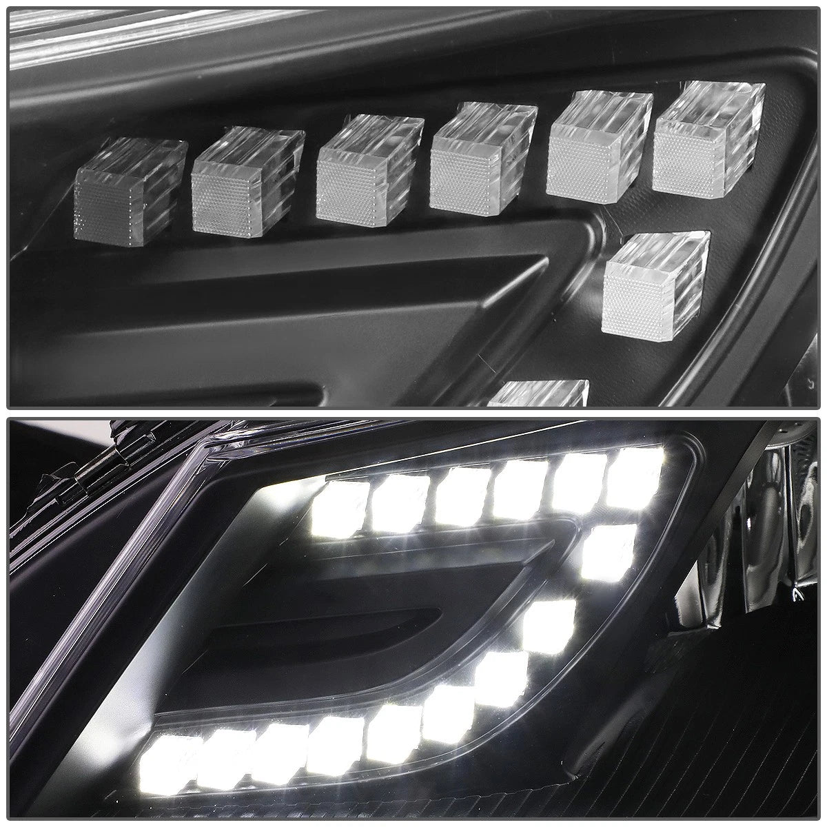 3D LED Bar Projector Headlights for Mercedes-Benz C-Class (2011–2015)