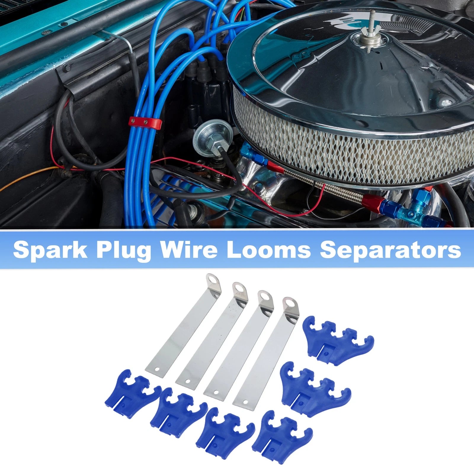 Spark Plug Separators Looms for Chevy Ford (7/8/9mm)