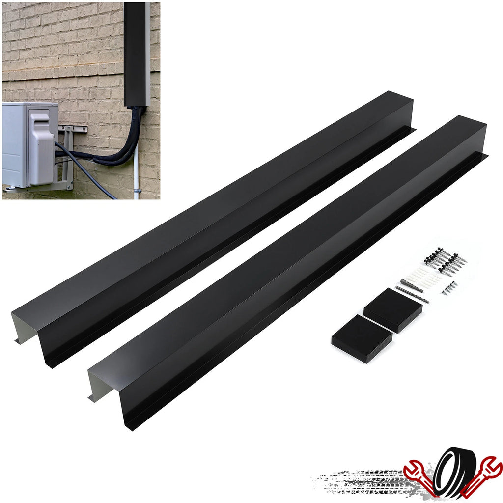 Metal Line Cover Kit for Mini Split Air Conditioner (2 pcs)
