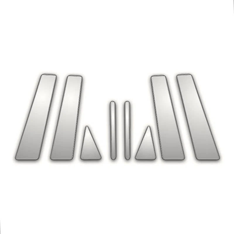 Chrome Pillar Covers 8pc Replacement Set for Hyundai Amanti (2004–2010)