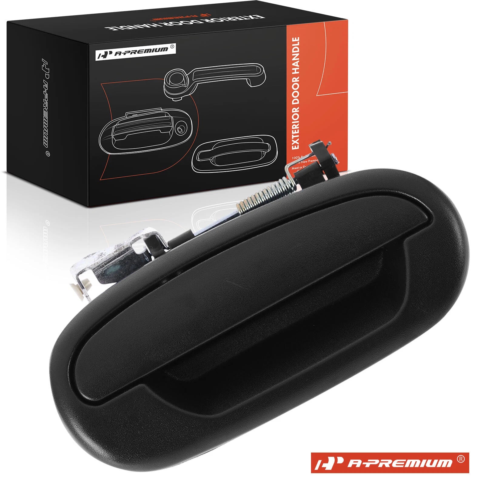 Rear Right Black Exterior Door Handle for Ford F150 (2001–2003)