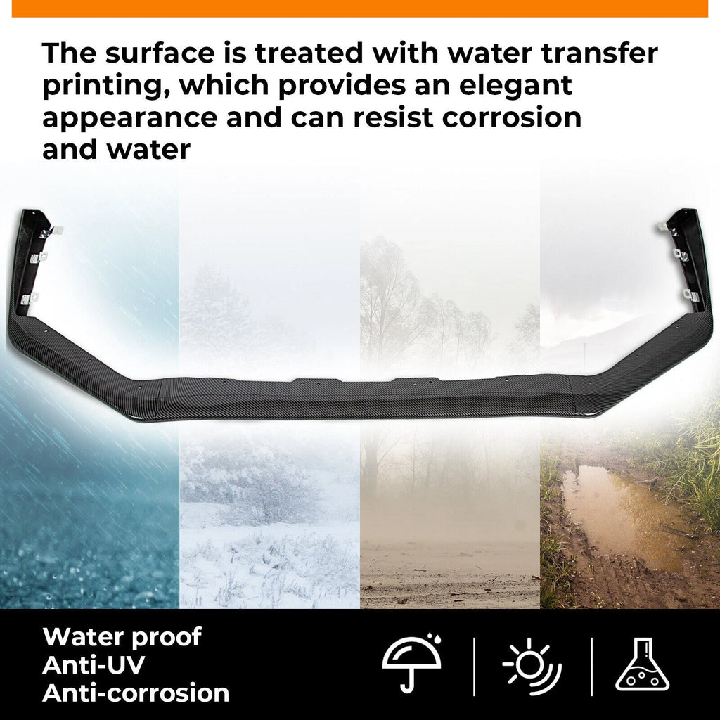 Carbon Look Front Bumper Lip for Subaru WRX STI (2015–2021)
