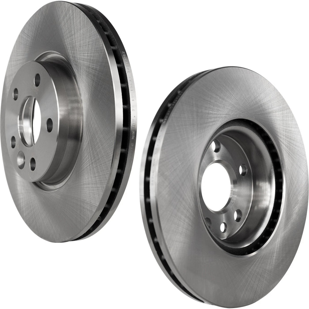 Front Brake Disc Rotors for Volvo S60, V60, S80, XC70, V70, Range Rover Evoque