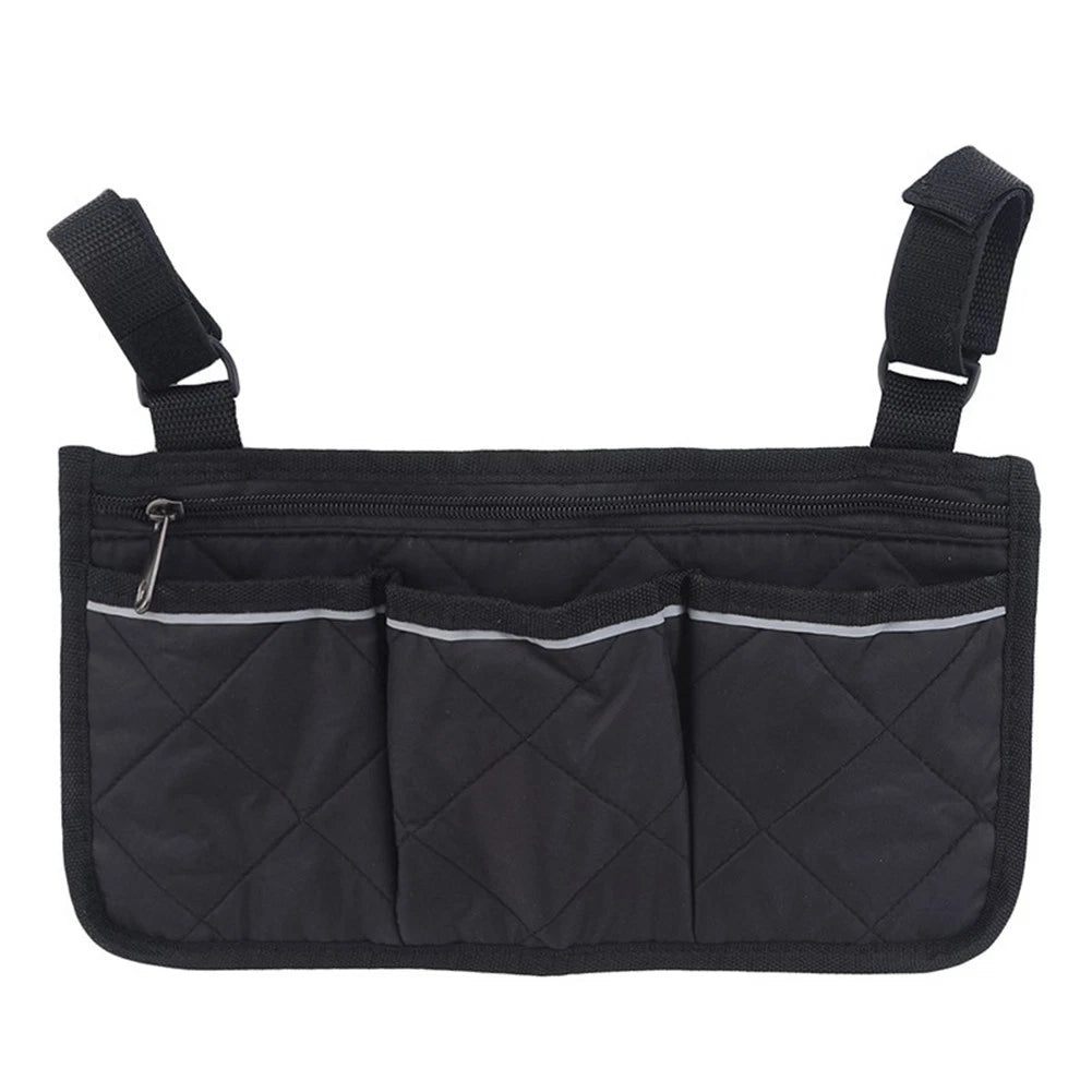 Chair Side Bag with Reflective Strip and Multiple Pockets