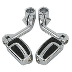 1-1/4" Long Angled Highway Engine Foot Pegs for Harley Electra Glide