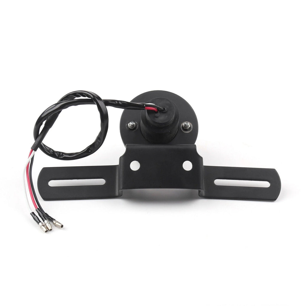 Flame Fire Rear Tail Light for Chopper Cafe Racer Bobber (Chrome)