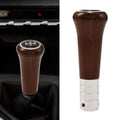 Gear Shifter Knob in Brown Wood Grain for Cars and Trucks (Universal Fit)