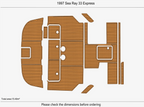 EVA Pads Flooring Mat for Sea Ray 33 Express (1997)