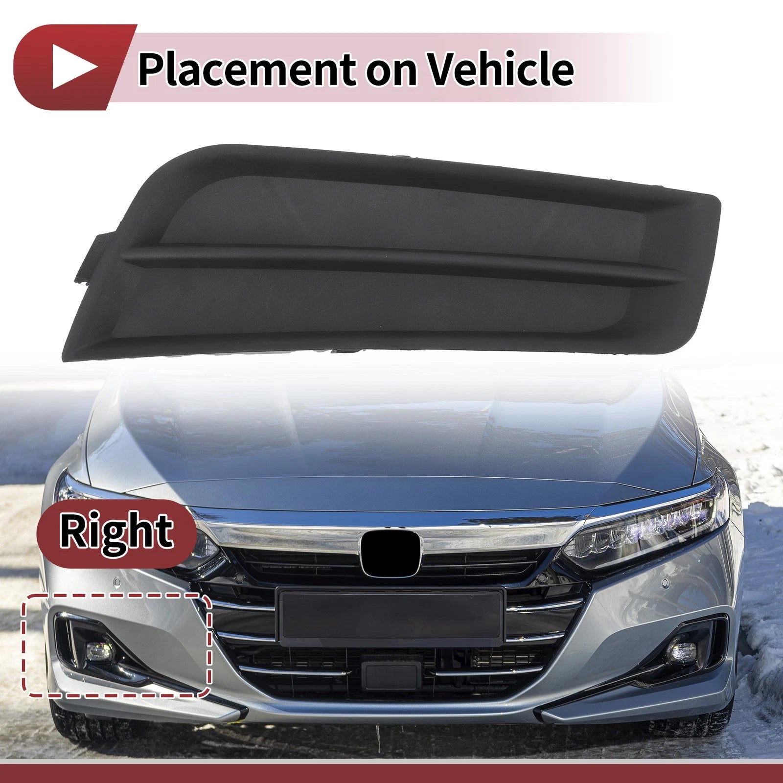 1 Pc Fog Light Grill for Chevrolet Cruze (2011–2014) No. 94831150