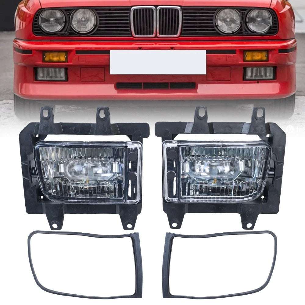 Front Bumper Fog Light Daytime Running Lamp for BMW E30 318i 320 325i (1982–1994)