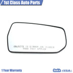 Rear View Mirror Glass + Backplate Right for Chevrolet Malibu (2016–2021) 23372270