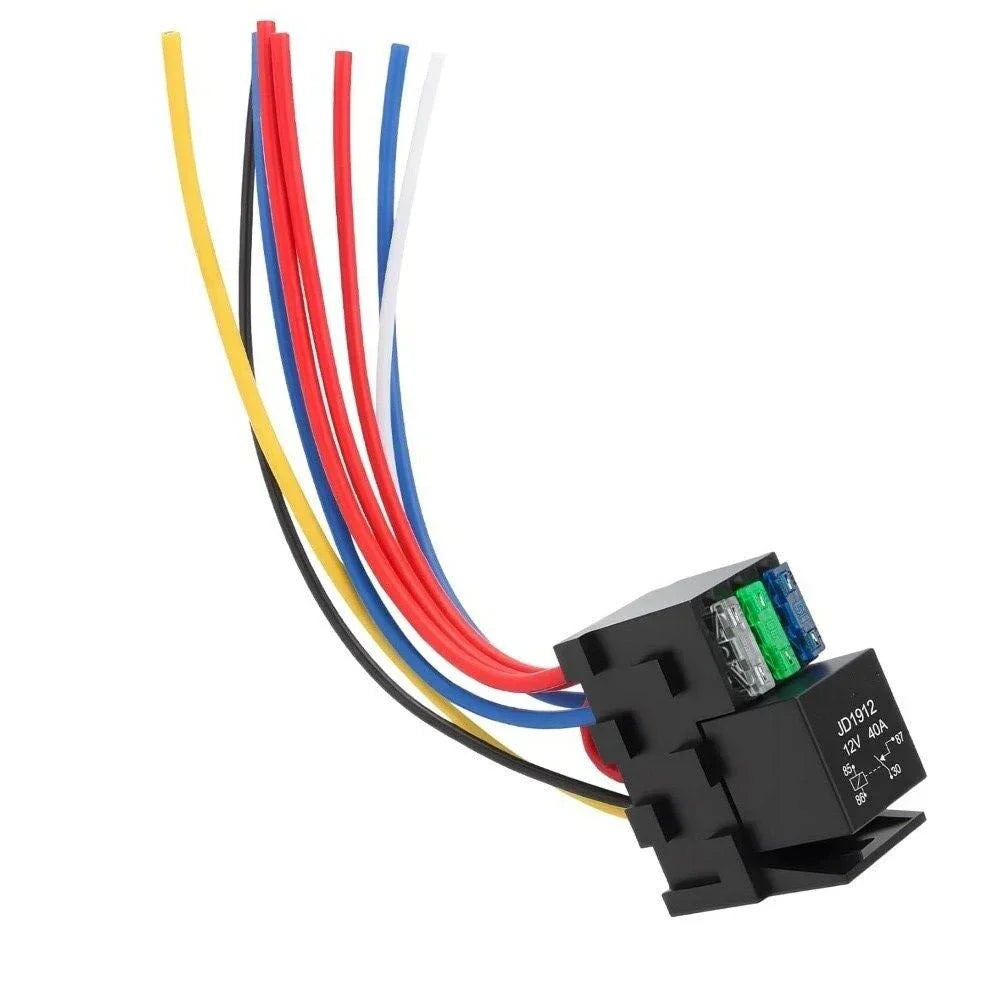 12V 3 Way 4PIN 40A Blade Fuse Relay Kit for Car Truck Marine Boat Jeep