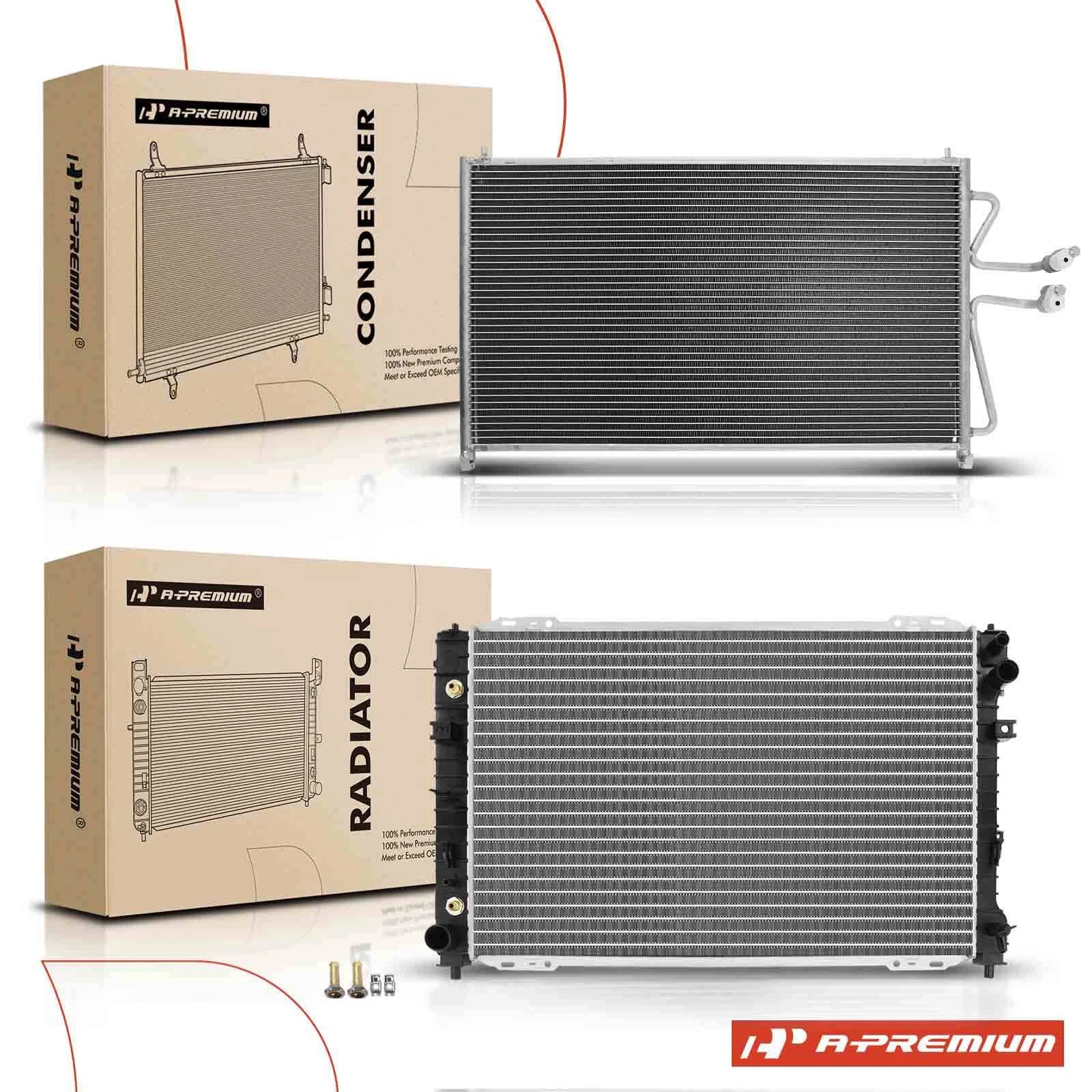 2X Aluminum Radiator & AC Condenser Cooling Kit for Ford Escape (2001–2004)