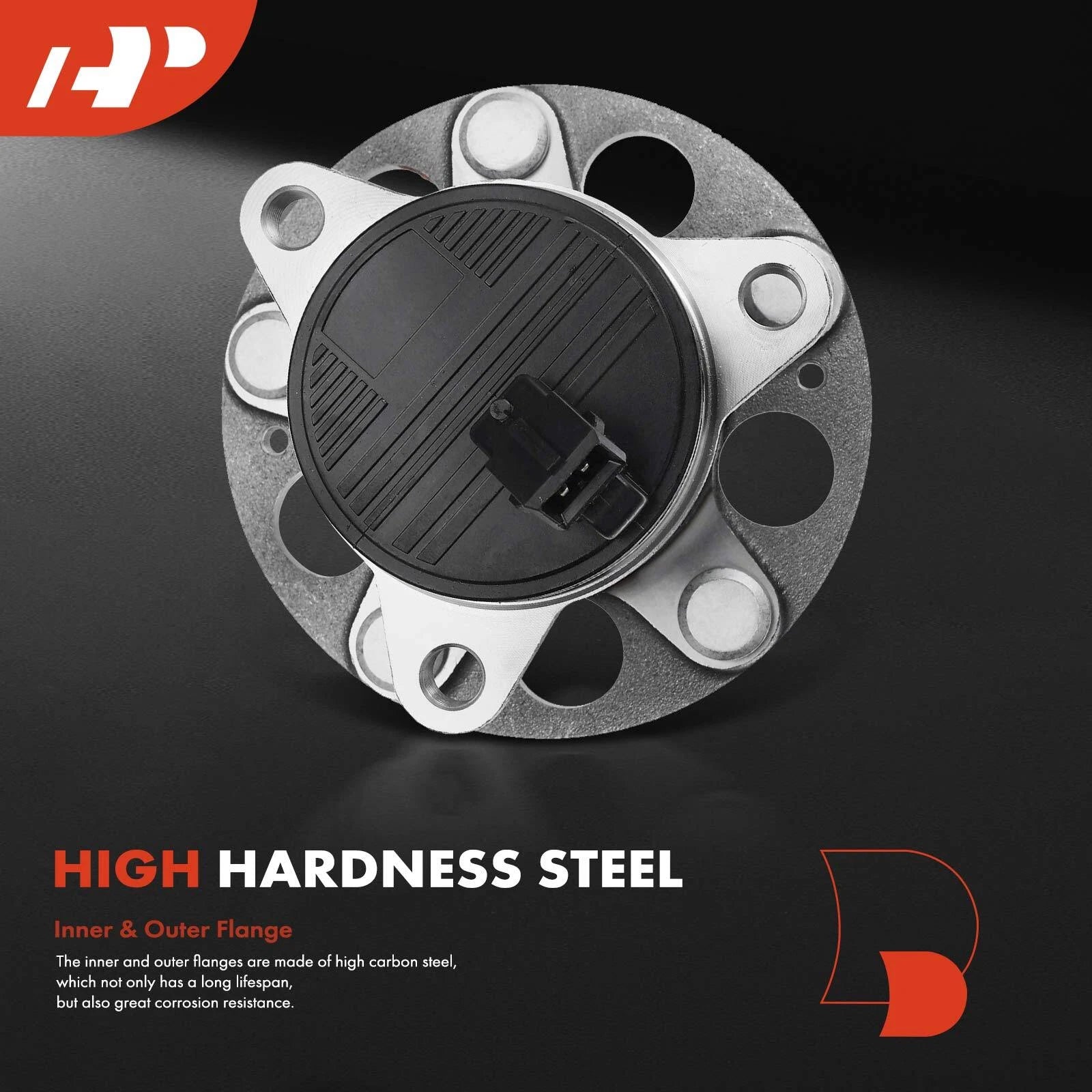 2X Rear Wheel Hub & Bearing Assembly w/ABS for Hyundai Elantra