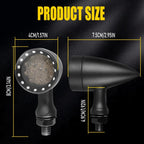 LED Turn Signal Light for Motorcycle (Amber Red)