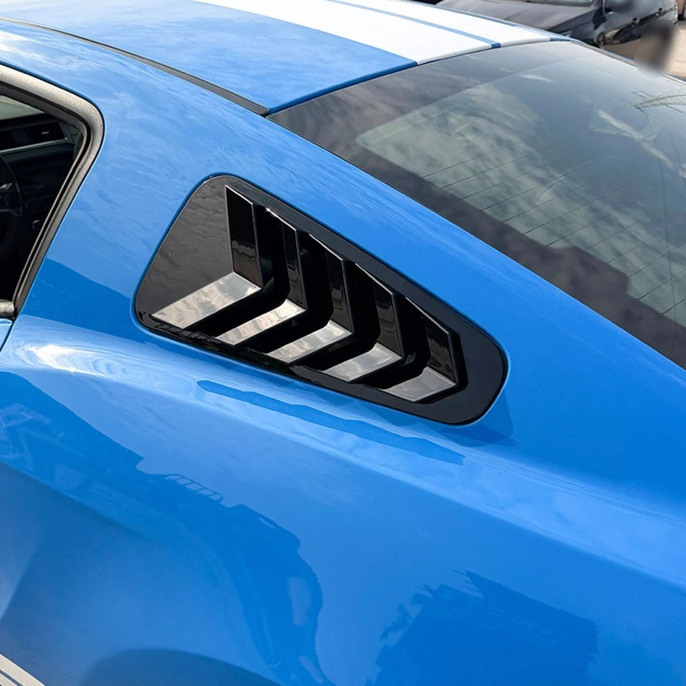 Set of 2 Rear Window Blinds Stickers for Ford Mustang MK5 (2005–2014) ABS