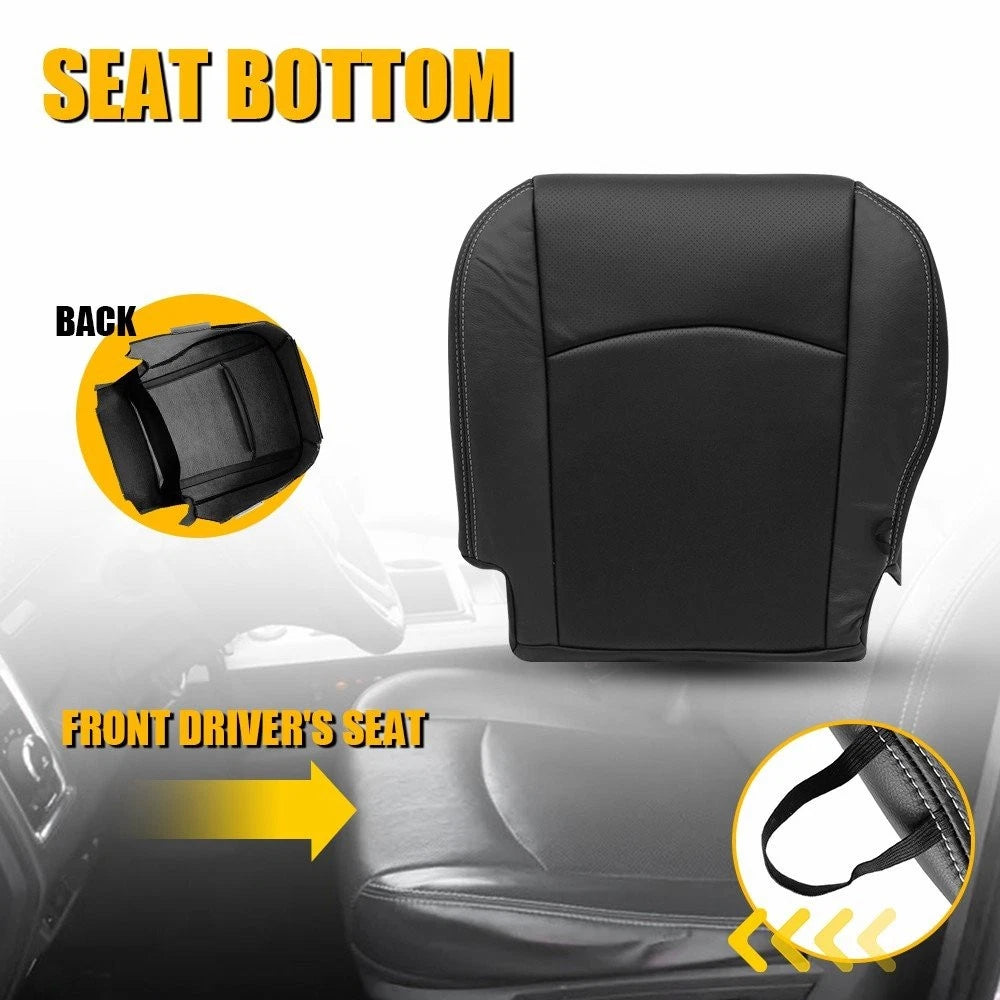 Driver Bottom Leather Seat Cover for Dodge Ram 1500-5500 Laramie (2013–2018)