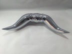 Chrome Bull Horns Hood Ornament for Freightliner Kenworth Peterbilt Mack Truck