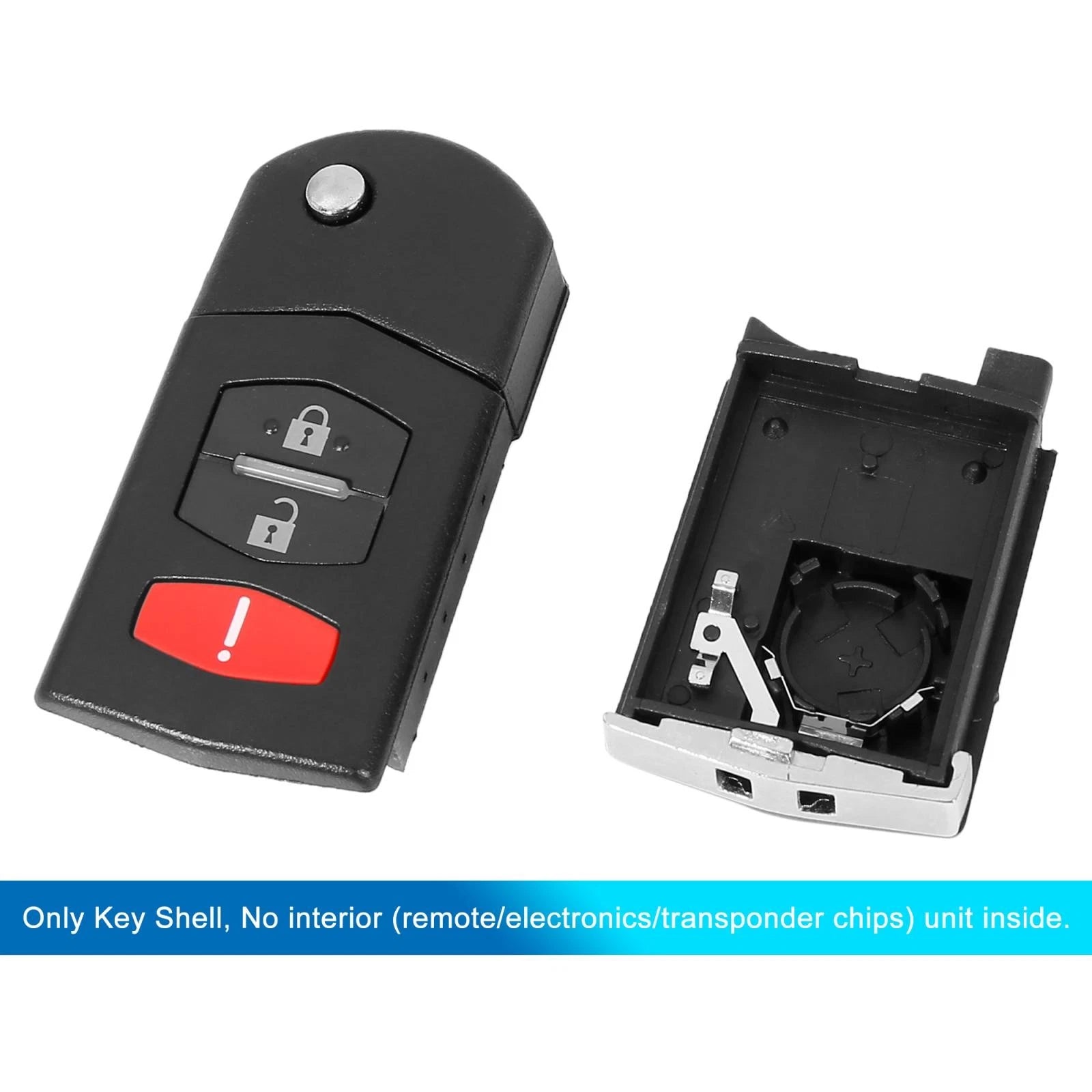 Keyless Remote Key Fob Shell Case BGBX1T478 for Mazda 3 (2011–2013)