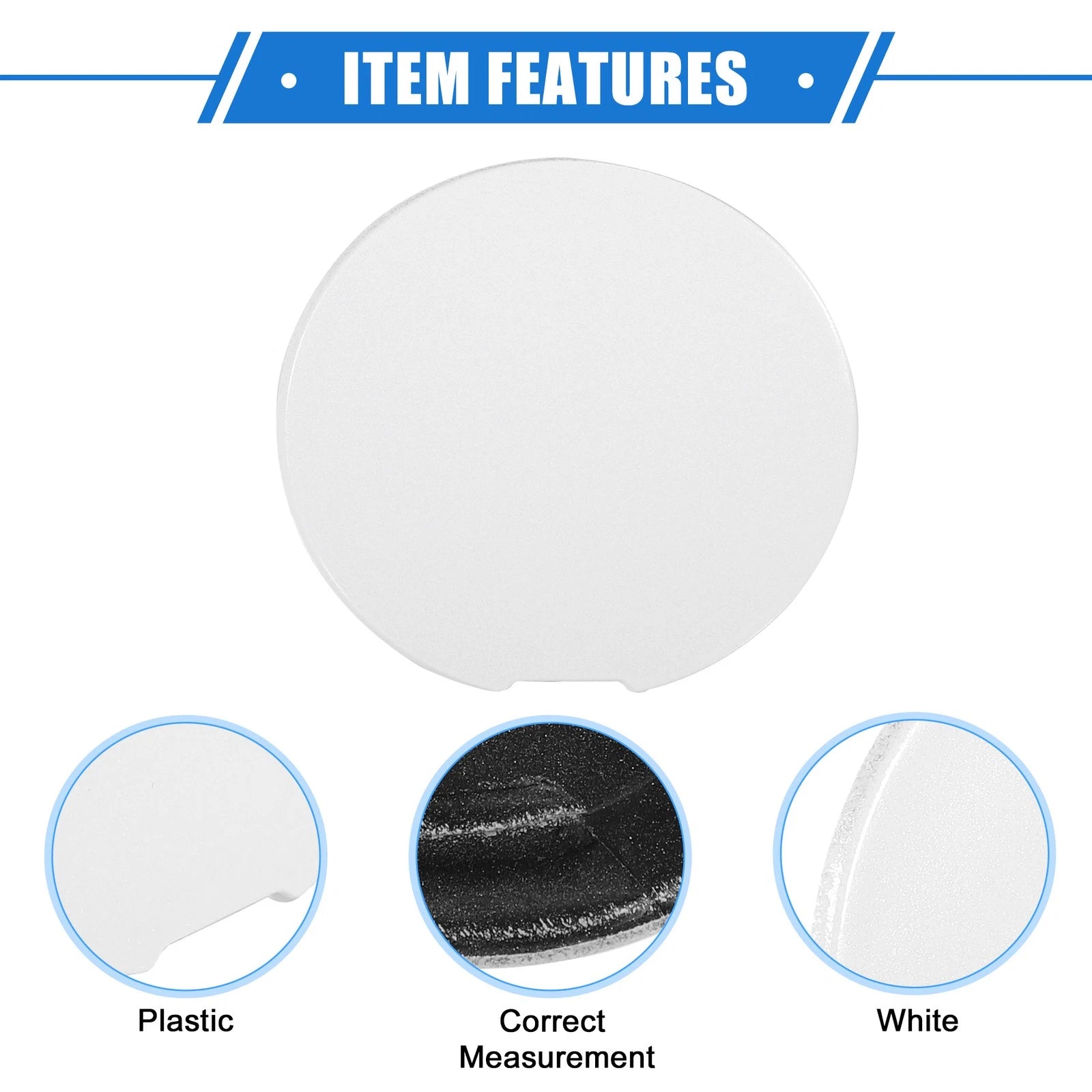 Tow Hook Cover Cap for Ford Explorer (2011–2015) - White