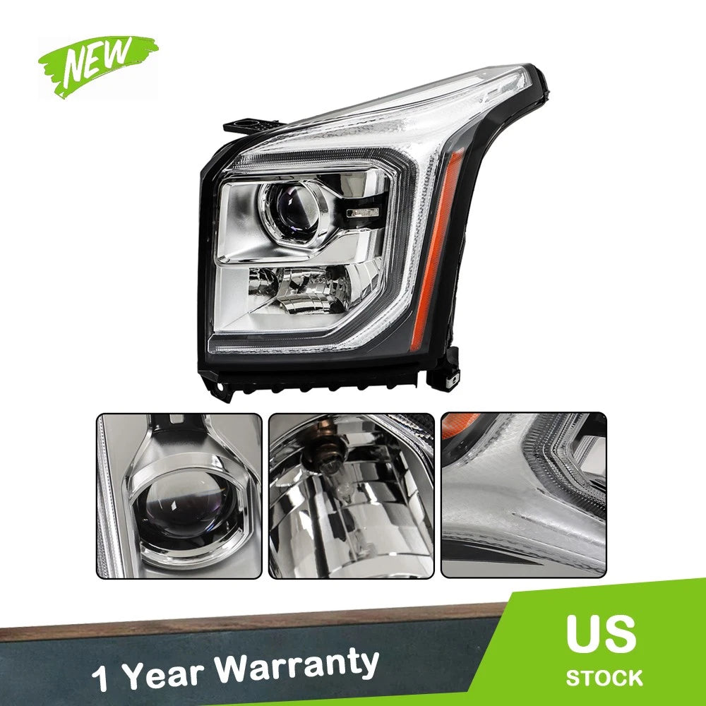 Headlight Assembly for GMC Yukon XL (2015–2020) Left/Driver Side HID