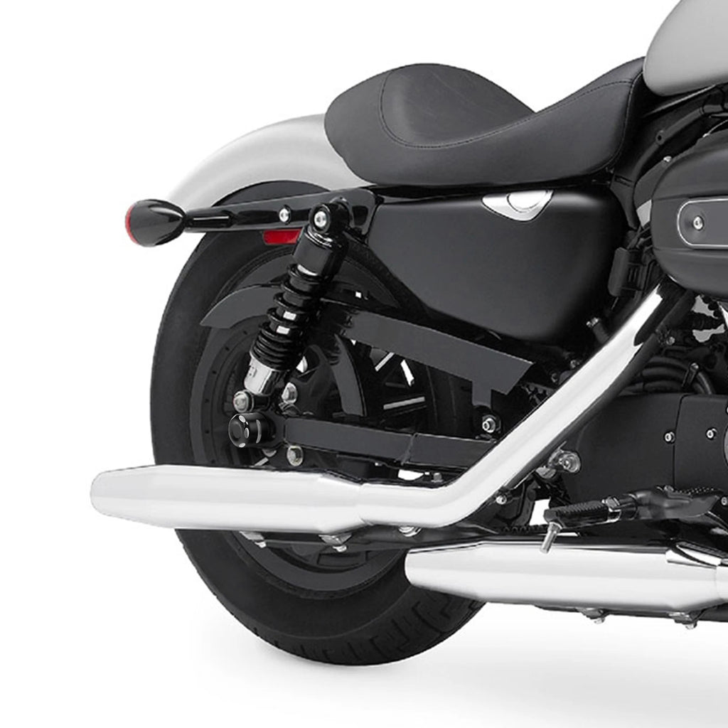 Rear Axle Nut Cover Cap for Harley Sportster 883 1200 (2009–2013) Black Chrome