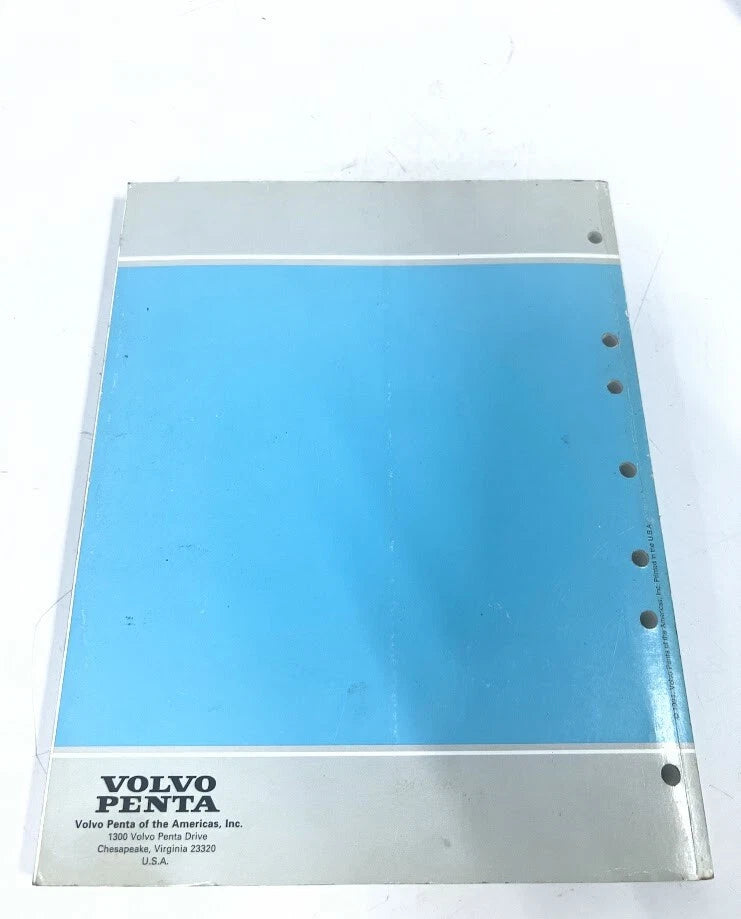 Workshop Manual for Volvo Penta MD Models (1994) 7796458-3 EFI Diagnostic