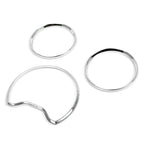 Speedometer Gauge Dial Rings Bezel Trim for Mercedes Benz C E CLK Class (2003-2009)