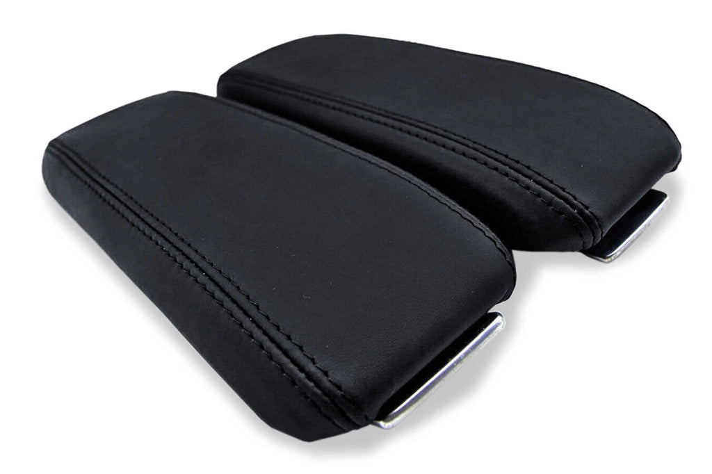 Center Console Lid Armrest Cover for Audi A8 (2004–2010) Black Synthetic Leather