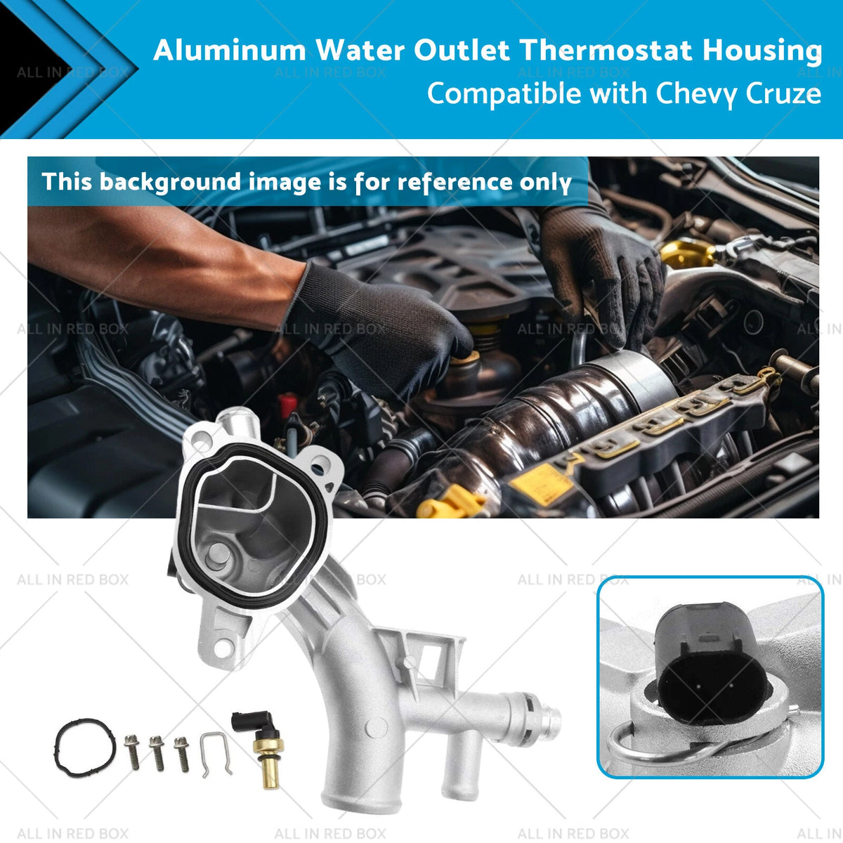 Water Outlet Thermostat Housing for Chevy Cruze 1.4L (2011–2018)