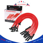 Set of 8 HEI Spark Plug Wires for Chevy SBC BBC V8 (1970–1995)