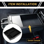 Center Console Organizer Insert Tray for Ford F150 (2021–2024) Black