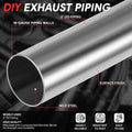 2" OD Mild Steel 45&180 Degree U-Bend Exhaust Pipe for Custom Applications