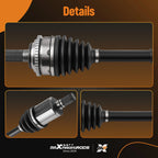 2X CV Axle Assembly Front for Ford Fusion Lincoln MKZ (2007–2012) 3.5L