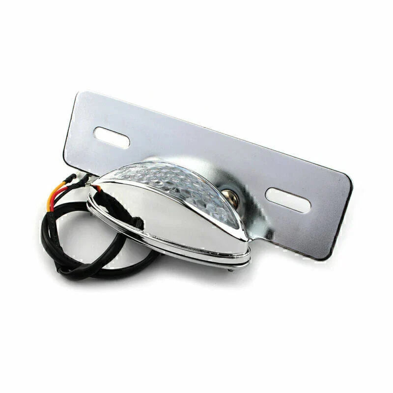 Rear Tail Light Chrome Bracket for Cafe Racer Motor