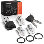Set of 4 Ignition Door Lock Cylinders with 2 Keys for Jeep Wrangler TJ (1991–1995)