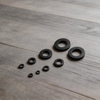 Insulating Flat Washers Set of 1200 Black Nylon for Home Industrial Use
