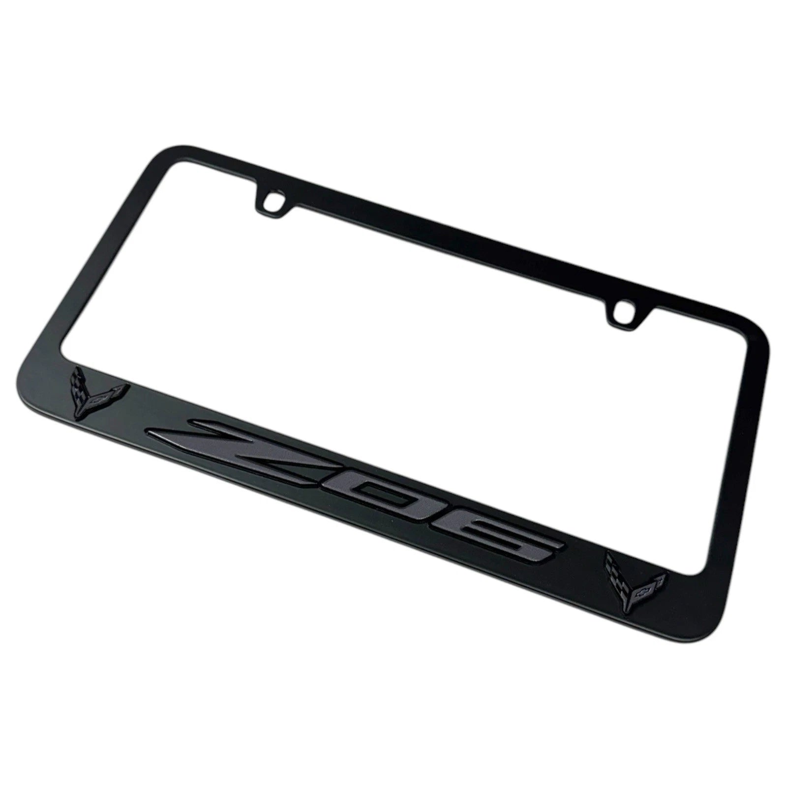 License Plate Frame Black OEM Style for Chevrolet Corvette C8 Z06 (2020–2024)