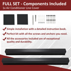 Metal Line Cover Kit for Mini Split Air Conditioner (2 pcs)