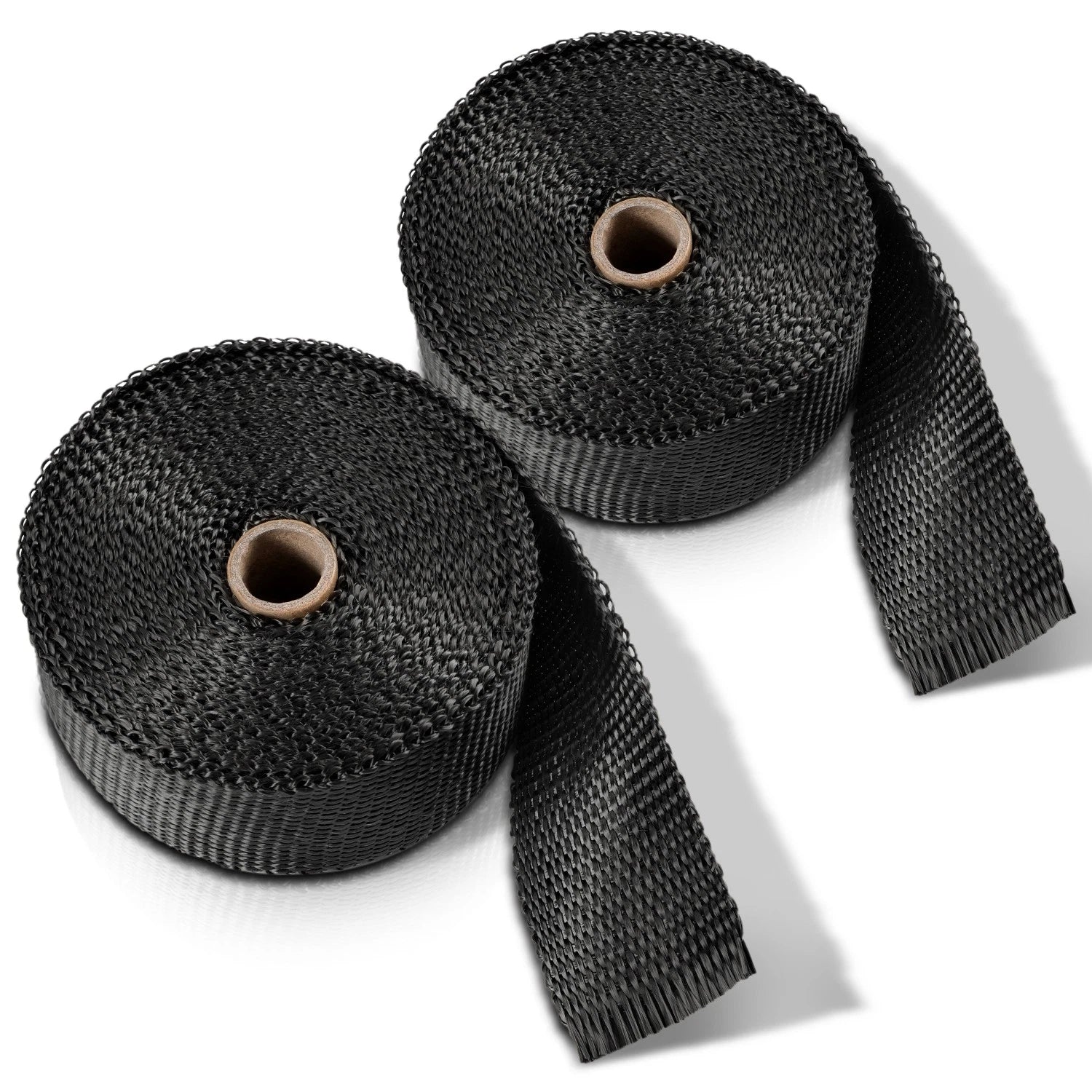 30FT 2" Fiberglass Exhaust Header Heat Wrap +10 Steel Ties for Universal