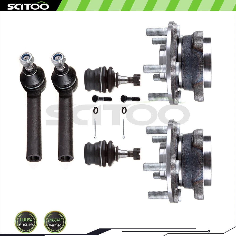 Front Ball Joints Tie Rod End Link Wheel Bearing Hub for Subaru Impreza (2008–2013)