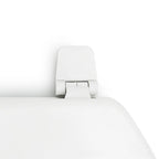 Toilet Seat Hinge Kit for RV Marine Standard Toilets (White Plastic)