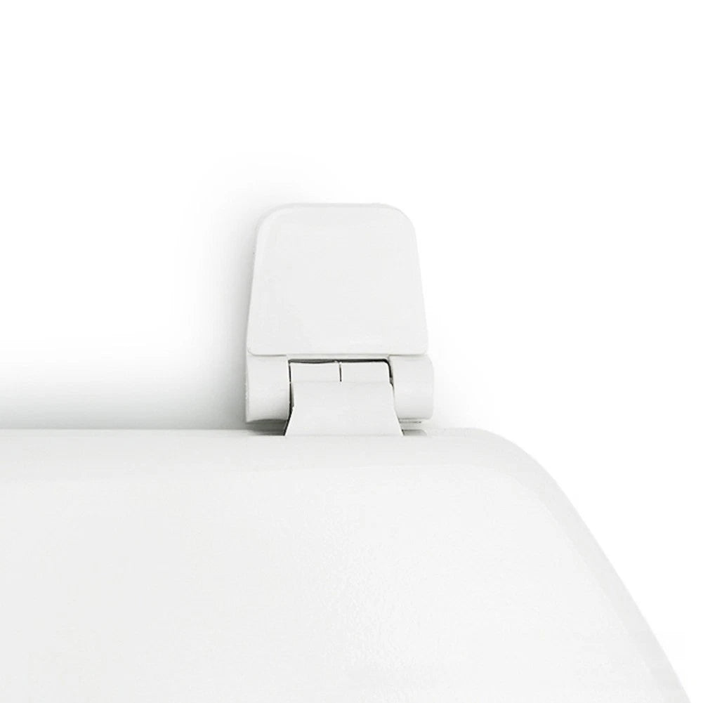 Toilet Seat Hinge Kit for RV Marine Standard Toilets (White Plastic)