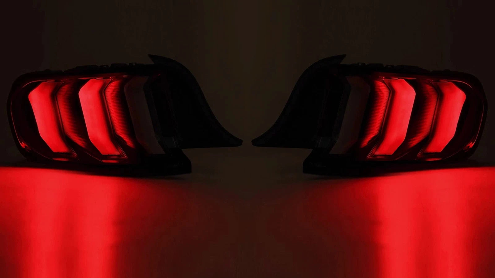 LED Sequential Tail Lights for Ford Mustang (2015–2023) - Red Lens
