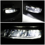 LED Fog Light Lamp Set for Ram 1500 (2019–2021) w/ Bezel Cover + Switch Chrome