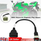 OBD2 6 Pin Diagnostic Plug Adapter for Kawasaki Motorcycle (T9)