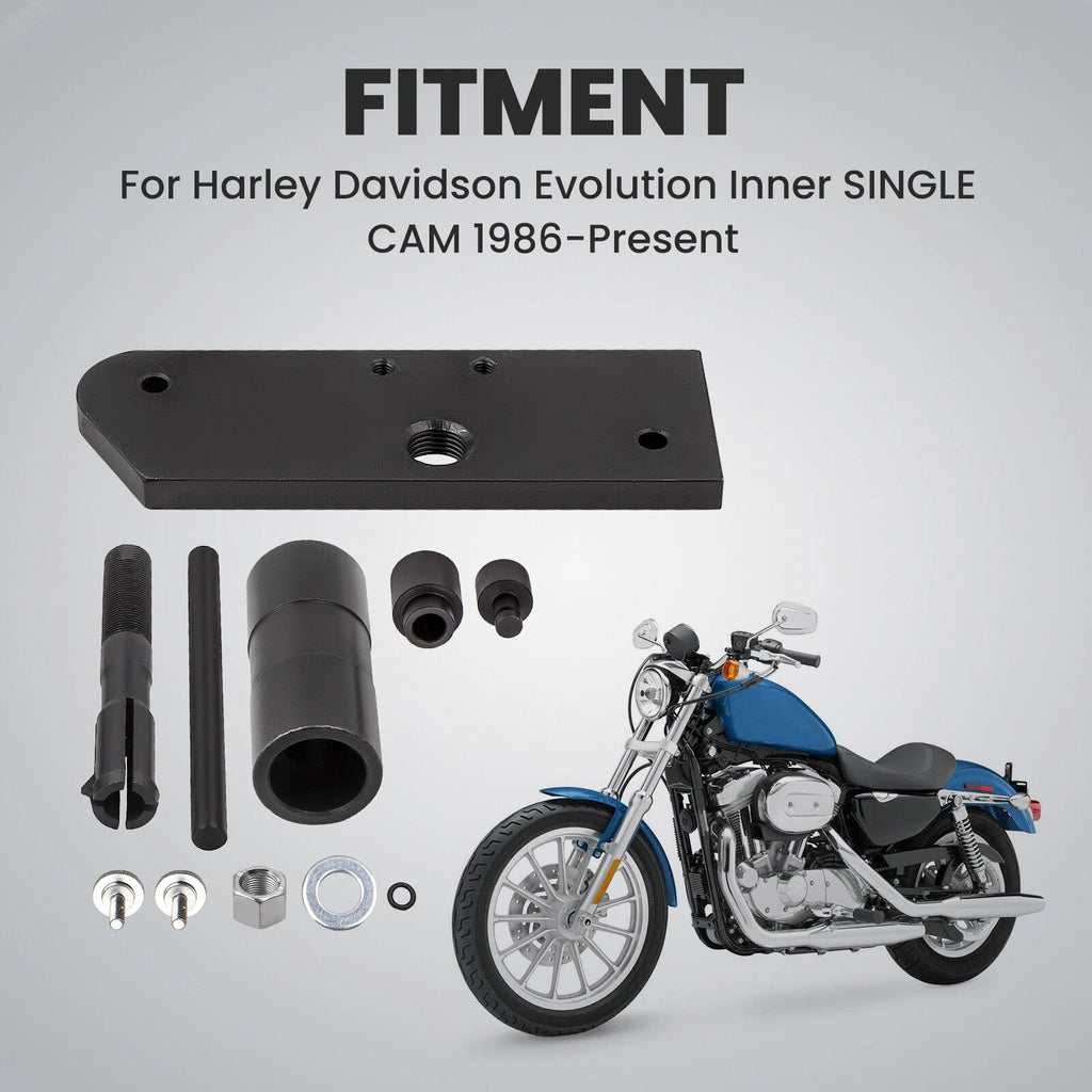 Inner Single Cam Bearing Puller Installer Tool Kit for Harley Davidson (1987–2019)