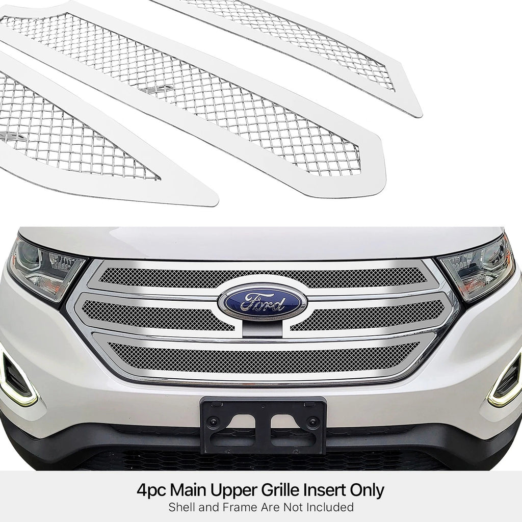 Stainless Steel Chrome Mesh Grille Insert for Ford Edge (2015-2018)