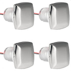 Set of 4 LED Courtesy Lights for Universal Vehicles (1-5/16" Square)