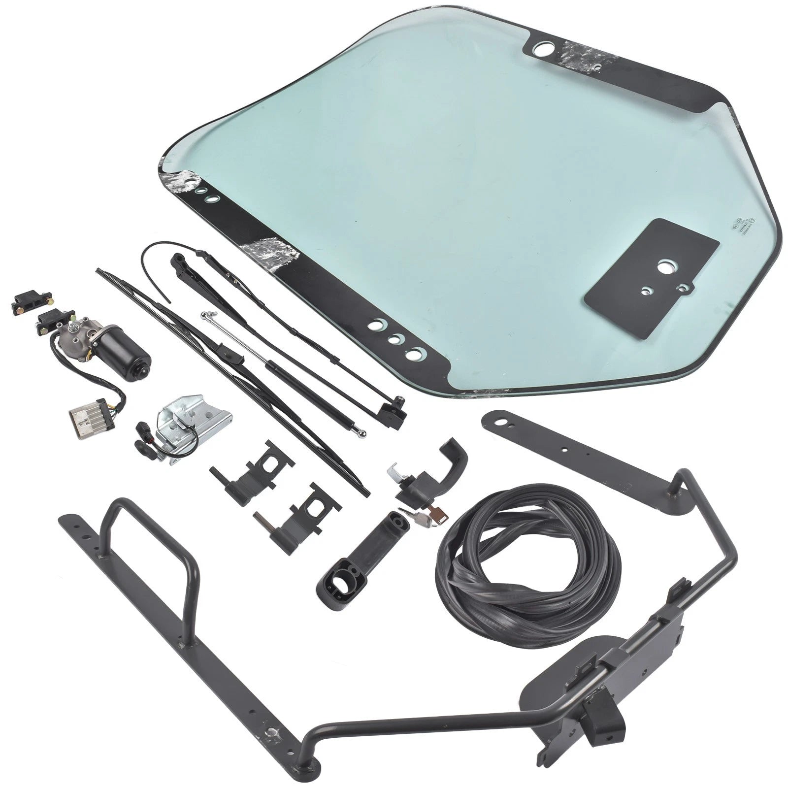 Front Door Glass Kit for Bobcat A770 T450 T650 T740 S450 S550 S650 S740 (2010–2023) 7109661
